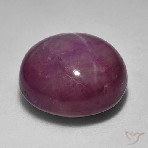 rubi estrela ameixa roxa Natural 15.13ct, oval, Opaco