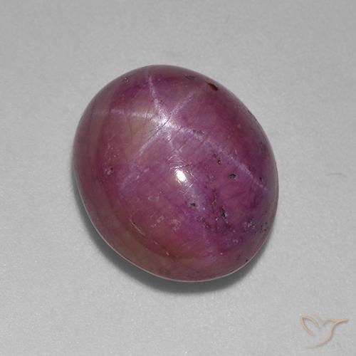 11.87ct Natural ameixa roxa rubi estrela, oval, Opaco
