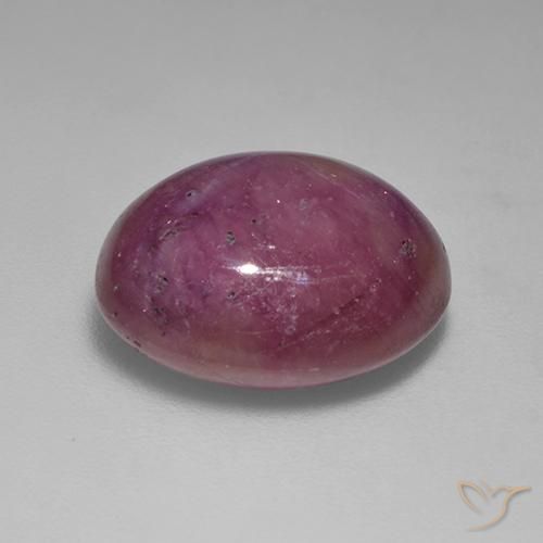 rubi estrela ameixa roxa Natural 11.87ct, oval, Opaco