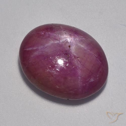 rubi estrela Roxo médio-escuro Natural 12.90ct, oval, Opaco
