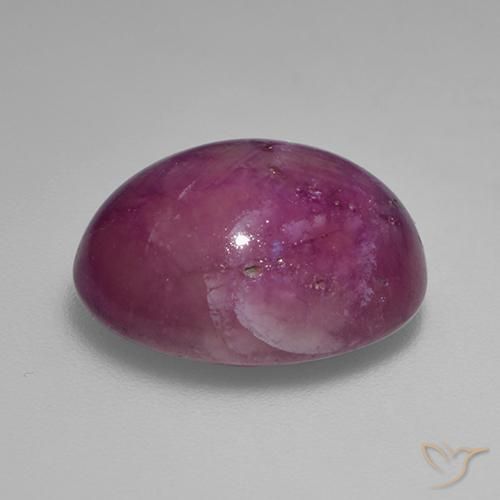 rubi estrela roxo avermelhado Natural 13.24ct, oval, Opaco