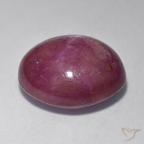 rubi estrela roxo médio Natural 12.55ct, oval, Opaco