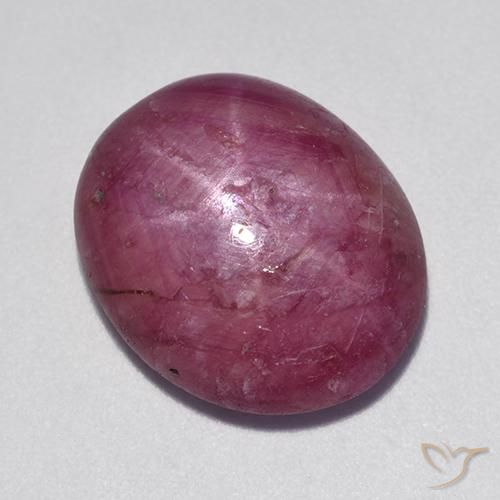 11.80ct Natural Magenta-Rosa rubi estrela, oval, Opaco
