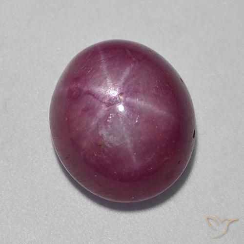 rubi estrela roxo avermelhado Natural 9.44ct, oval, Opaco