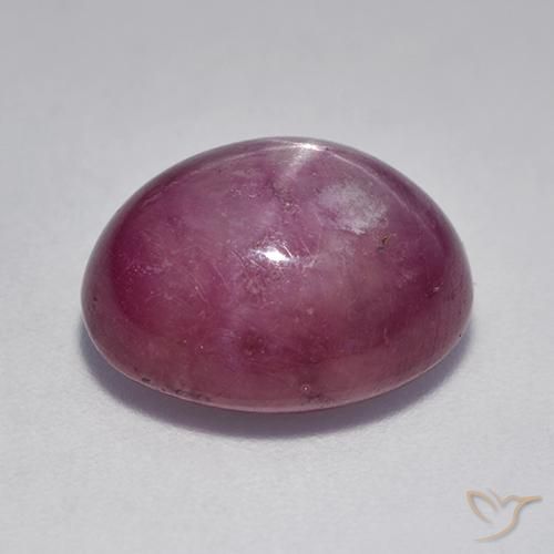 rubi estrela roxo avermelhado Natural 9.44ct, oval, Opaco