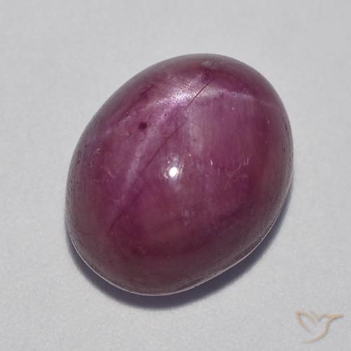 11.42ct Natural Roxo médio-escuro rubi estrela, oval, Opaco