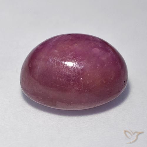 rubi estrela Roxo médio-escuro Natural 11.42ct, oval, Opaco