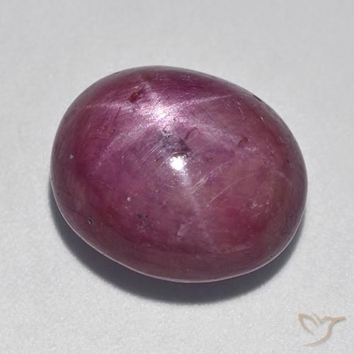 rubi estrela Roxo médio-escuro Natural 12.08ct, oval, Opaco