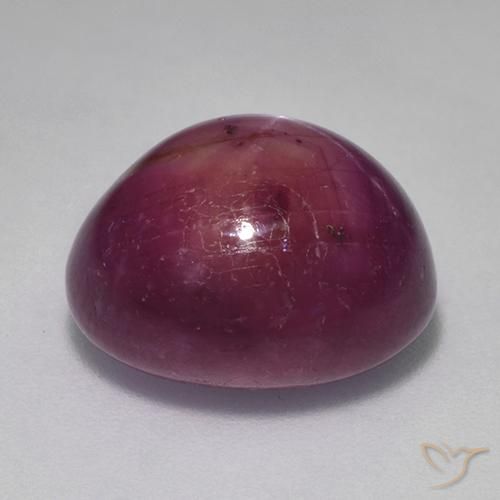 rubi estrela framboesa vermelha Natural 11.47ct, oval, Opaco