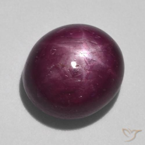 rubi estrela Roxo médio-escuro Natural 10.71ct, oval, Opaco