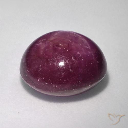 rubi estrela Roxo médio-escuro Natural 10.71ct, oval, Opaco