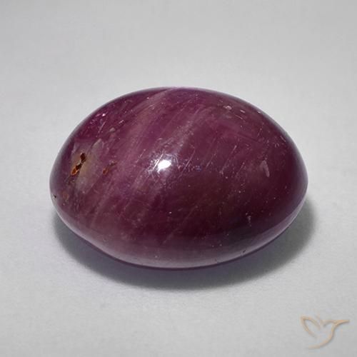 rubi estrela roxo avermelhado Natural 13.18ct, oval, Opaco