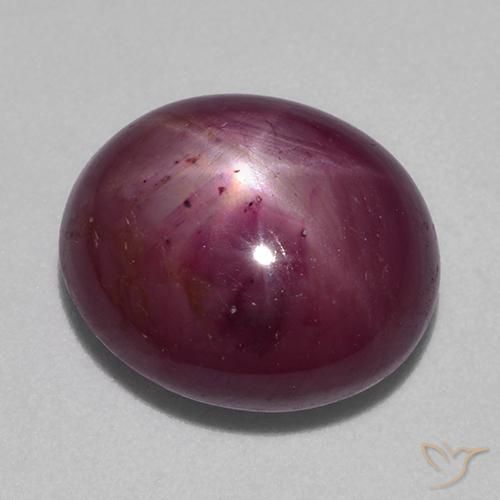 rubi estrela Roxo médio-escuro Natural 10.15ct, oval, Opaco