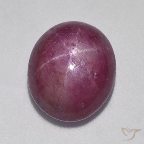rubi estrela Roxo médio-escuro Natural 9.37ct, oval, Opaco