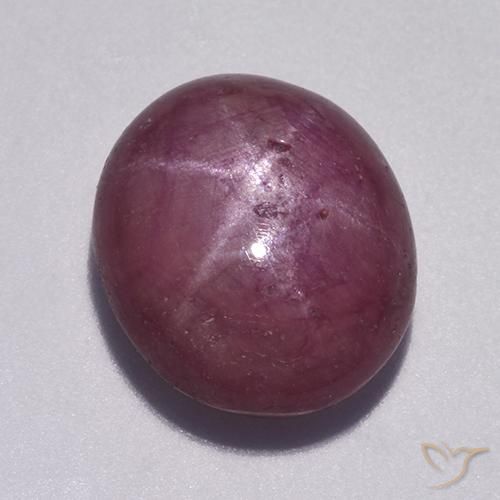 rubi estrela roxo avermelhado Natural 10.31ct, oval, Opaco