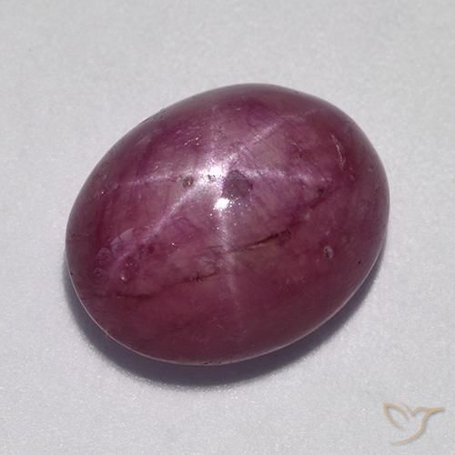 10.57ct Natural Roxo médio-escuro rubi estrela, oval, Opaco