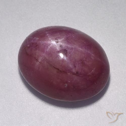 rubi estrela Roxo médio-escuro Natural 10.57ct, oval, Opaco
