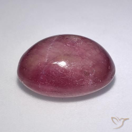 rubi estrela roxo médio Natural 11.40ct, oval, Opaco