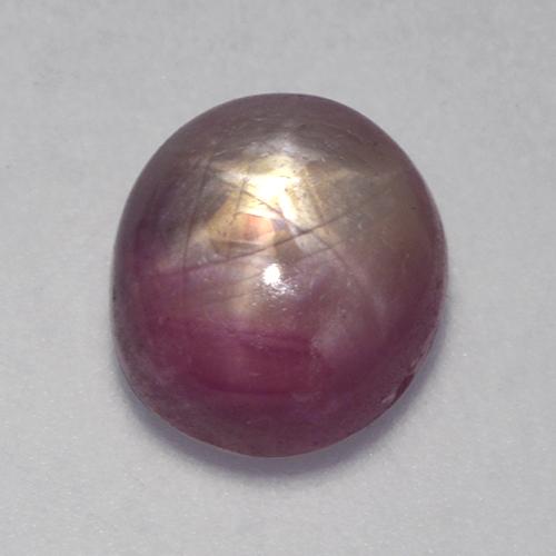 rubi estrela Roxo médio-escuro Natural 4.15ct, Corte Oval, Opaco