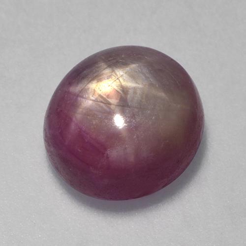 rubi estrela Roxo médio-escuro Natural 4.15ct, Corte Oval, Opaco