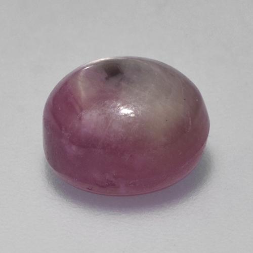 rubi estrela Roxo médio-escuro Natural 4.15ct, Corte Oval, Opaco