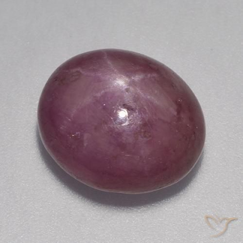 rubi estrela vermelho médio Natural 9.23ct, oval, Opaco
