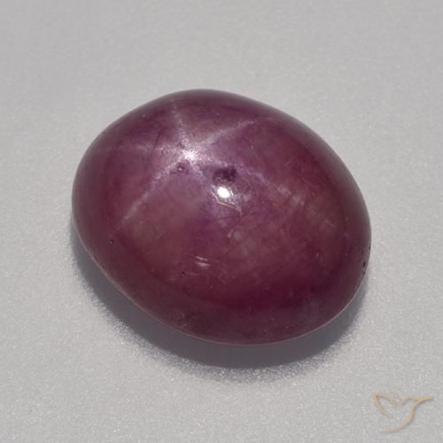 rubi estrela framboesa vermelha Natural 9.04ct, oval, Opaco