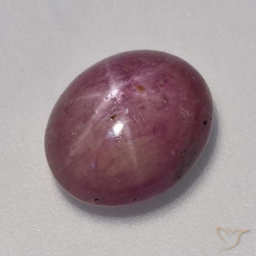 7.06ct Natural framboesa vermelha rubi estrela, oval, Opaco