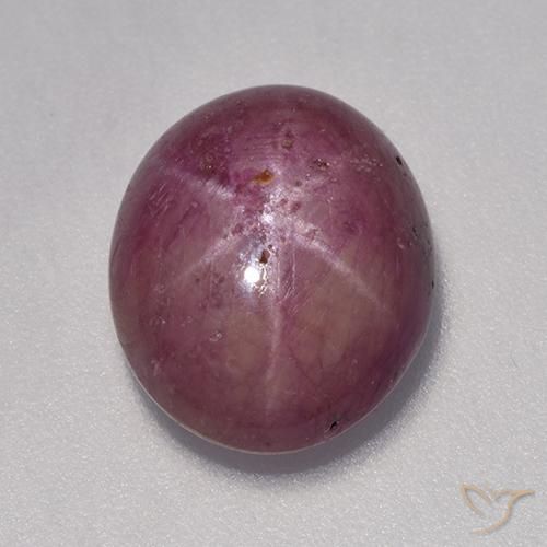 rubi estrela framboesa vermelha Natural 7.06ct, oval, Opaco