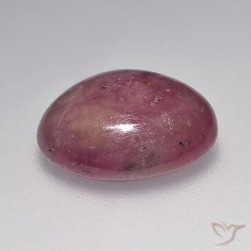 rubi estrela framboesa vermelha Natural 7.06ct, oval, Opaco