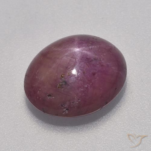 rubi estrela vermelho médio Natural 6.06ct, oval, Opaco