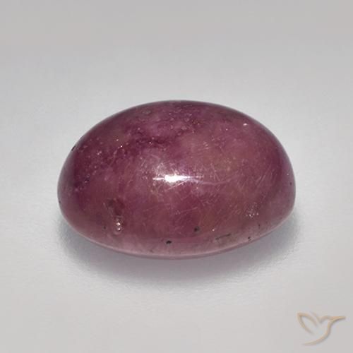 rubi estrela Vermelho roxo Natural 7.13ct, oval, Opaco