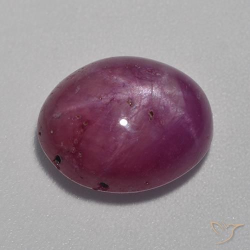 rubi estrela Roxo médio-escuro Natural 8.53ct, oval, Opaco