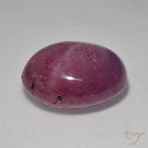 rubi estrela Roxo médio-escuro Natural 8.53ct, oval, Opaco