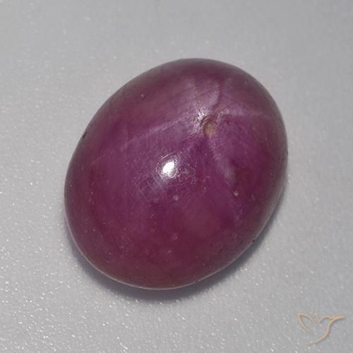 rubi estrela Roxo médio-escuro Natural 8.86ct, oval, Opaco