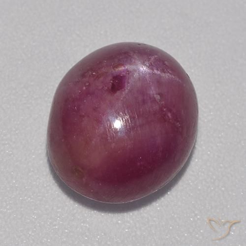 rubi estrela roxo avermelhado Natural 5.68ct, oval, Opaco