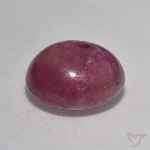 rubi estrela roxo avermelhado Natural 5.68ct, oval, Opaco