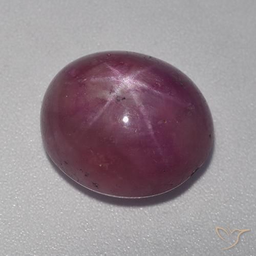 rubi estrela ameixa roxa Natural 11.15ct, oval, Opaco