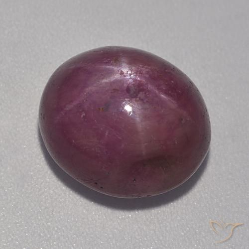 rubi estrela ameixa roxa Natural 10.98ct, oval, Opaco