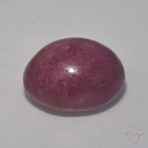 rubi estrela ameixa roxa Natural 10.98ct, oval, Opaco