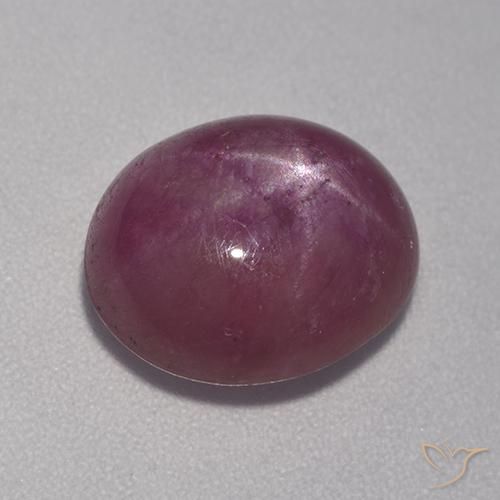rubi estrela ameixa roxa Natural 6.32ct, oval, Opaco