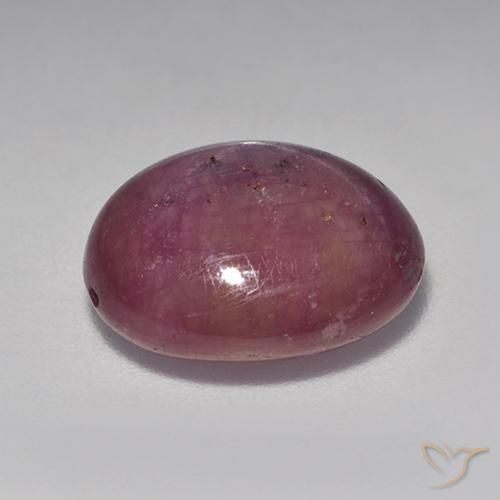 rubi estrela roxo avermelhado Natural 6.89ct, oval, Opaco