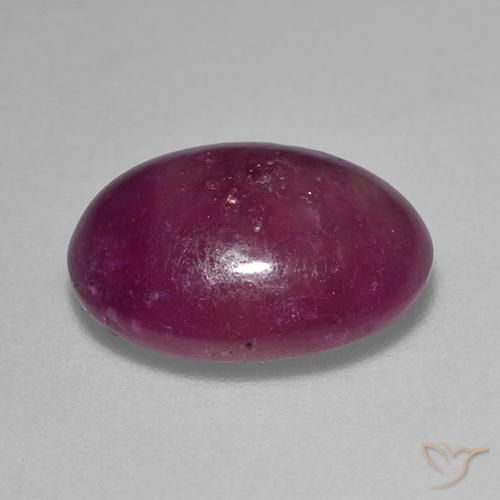 rubi estrela Roxo médio-escuro Natural 6.43ct, oval, Opaco