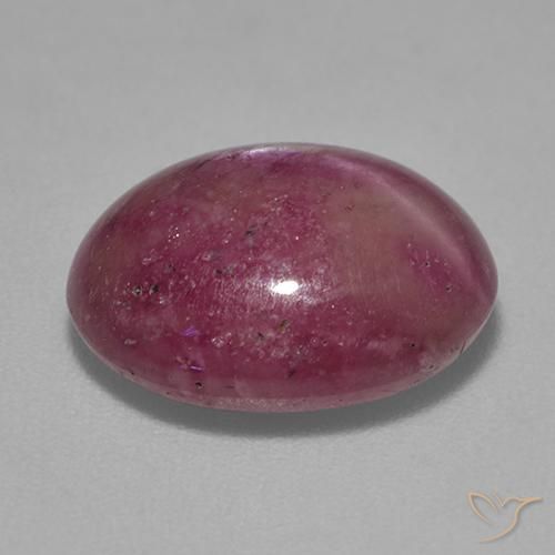 rubi estrela roxo avermelhado Natural 8.43ct, oval, Opaco