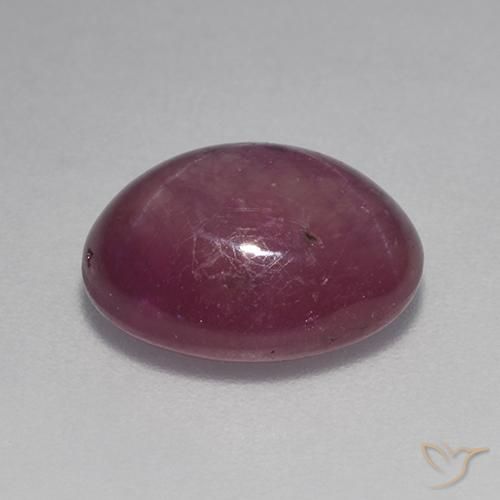 rubi estrela roxo avermelhado Natural 6.10ct, oval, Opaco