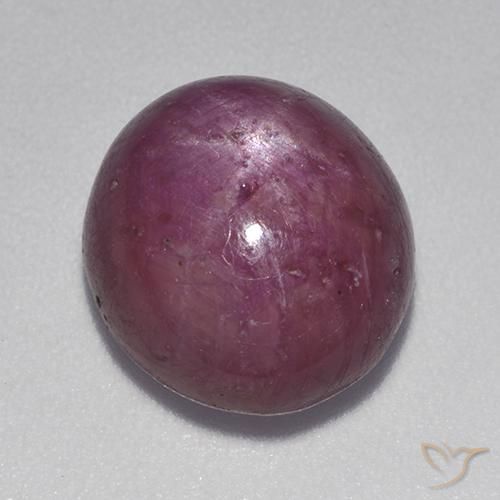 9.28ct Natural roxo avermelhado rubi estrela, oval, Opaco