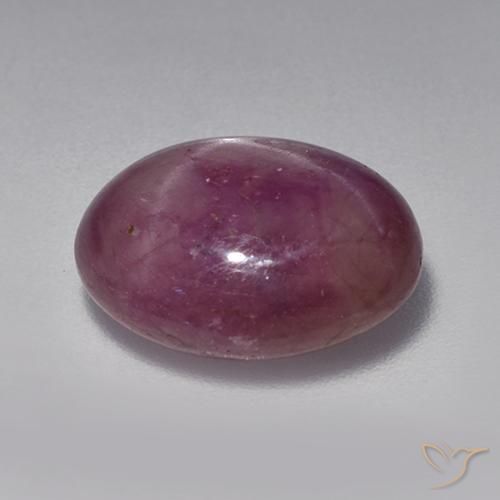 rubi estrela Roxo médio-escuro Natural 7.19ct, oval, Opaco