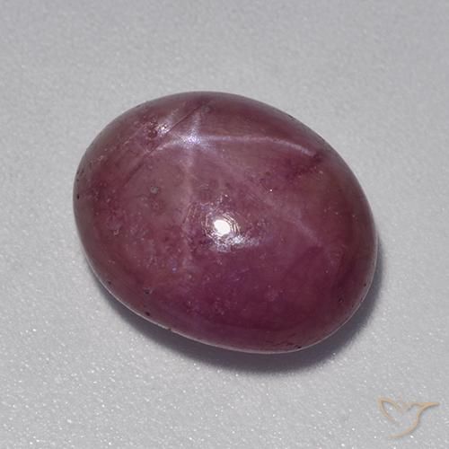 rubi estrela Roxo médio-escuro Natural 8.90ct, oval, Opaco