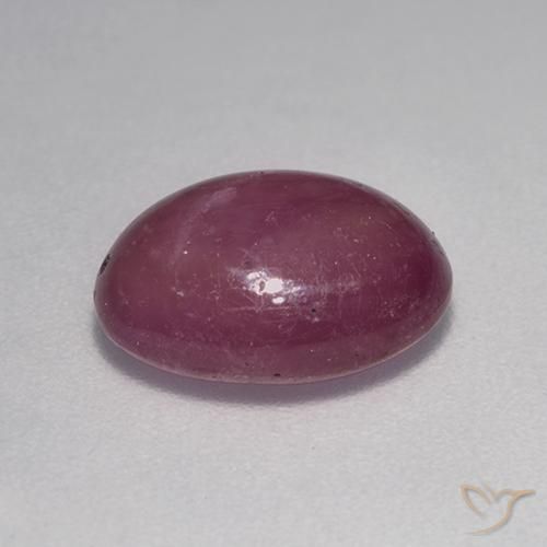 rubi estrela ameixa roxa Natural 4.56ct, oval, Opaco