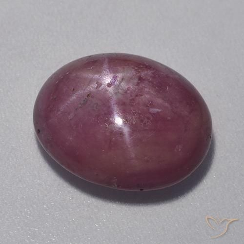 rubi estrela Roxo médio-escuro Natural 8.30ct, oval, Opaco